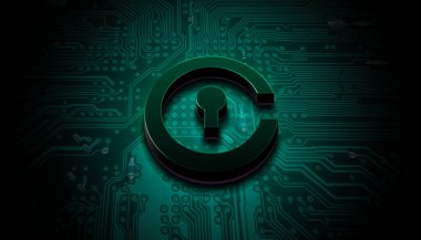 Renkli arka plan, kripto para kavramı renk sanatı üzerine üç boyutlu şifreleme para