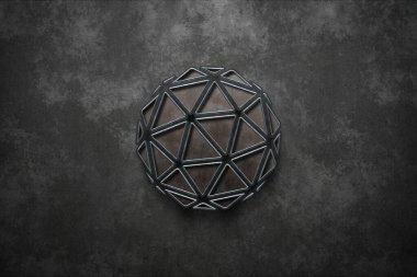 3D rendering orb cryptocurrency coin on colorful background, cryptocurrency concept color art