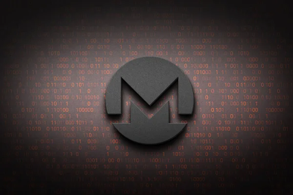 Rendering Monero Cryptocurrency Mynt Färgglada Bakgrund Cryptocurrency Koncept Färg Konst — Stockfoto