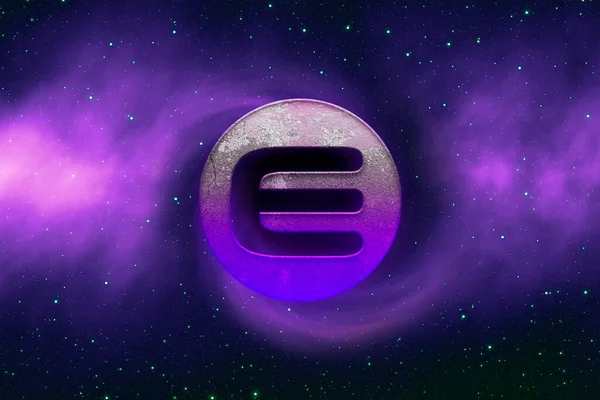 3D şifreleme zcash madeni para rengarenk arkaplan, şifreleme konsepti 3B illüstrasyon