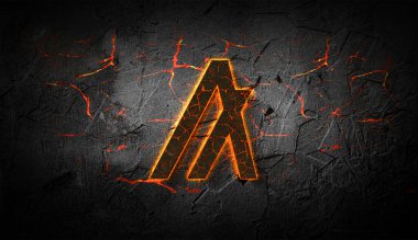 3D şifreleme algoritması rengarenk arka plan, şifreleme para konsepti 3D illüstrasyon