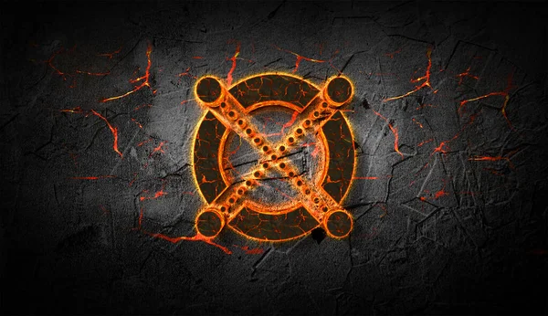 3D şifreleme şifreleme elround para Renkli arka plan, kripto para kavramı 3D illüstrasyon