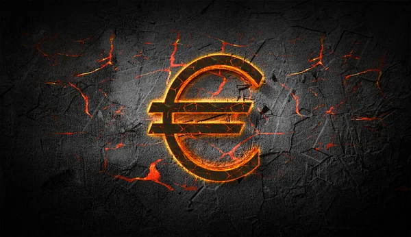 Renkli arkaplan, kripto para kavramı 3 boyutlu resimleme üzerine 3 boyutlu şifreleme euro sikkesi