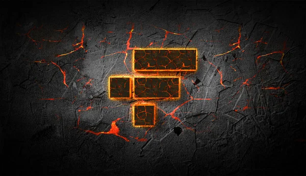 3D şifreleme ftx para rengarenk arkaplan üzerinde ftx para, kripto para kavramı 3D illüstrasyon