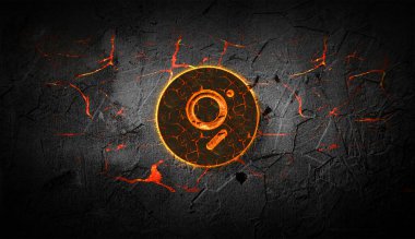 Koyu arkaplan üzerinde 3 boyutlu kripto para grafiği çizimi, şifreleme konsepti 3 boyutlu illüstrasyon