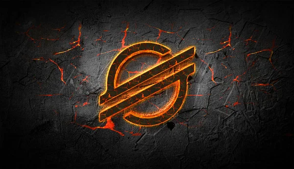 Koyu arkaplan üzerinde 3D kripto para, kripto para kavramı 3D illüstrasyon