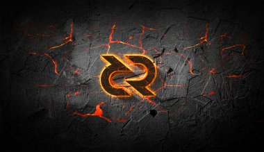 3D şifreleme şifreleme para azaltımı renkli arkaplan, şifreleme konsepti 3B illüstrasyon