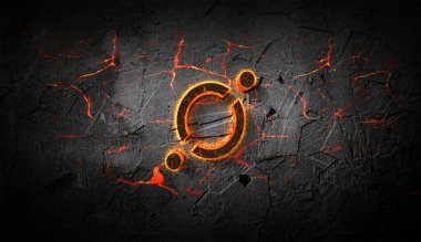 3D şifreleme para rengarenk arkaplan, kripto para konsepti 3D illüstrasyon