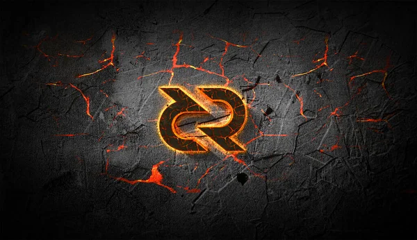 3D şifreleme şifreleme para azaltımı renkli arkaplan, şifreleme konsepti 3B illüstrasyon