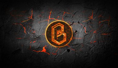 3D şifreleme bandı para rengarenk arka plan, şifreleme konsepti 3D illüstrasyon