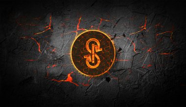 Renkli arkaplan, kripto para konsepti 3 boyutlu resimleme üzerine şifreli para aktarımı