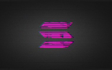 3D şifreli para birimi solano rengarenk arkaplan, şifreleme konsepti 3B illüstrasyon