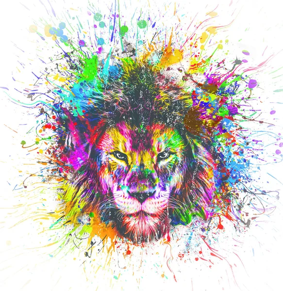 Bir sürü renkli aslana yaklaş.