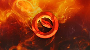 Renkli arkaplan, kripto para kavramı 3 boyutlu resimleme üzerine 3 boyutlu şifreli para oluşturma