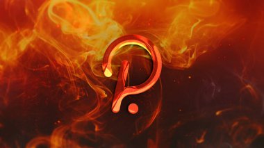 3D şifreleme polkadot madeni para rengarenk arka plan, kripto para konsepti 3D illüstrasyon