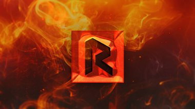 3D şifreleme şifreleme para rengarenk arka plan, şifreleme konsepti 3D illüstrasyon