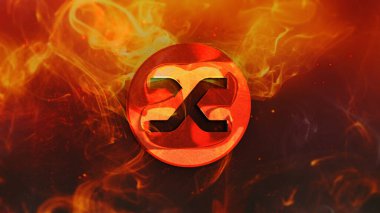 3D şifreleme sentetik para rengarenk arka plan, kripto para konsepti 3D illüstrasyon