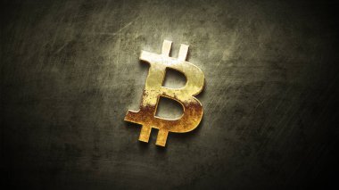3D şifreleme bitcoin para rengarenk arka plan, kripto para konsepti 3D illüstrasyon