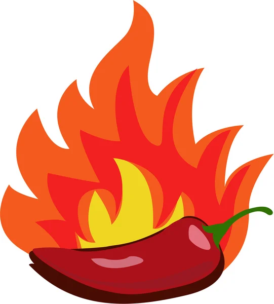 Hot chilli işareti — Stok Vektör