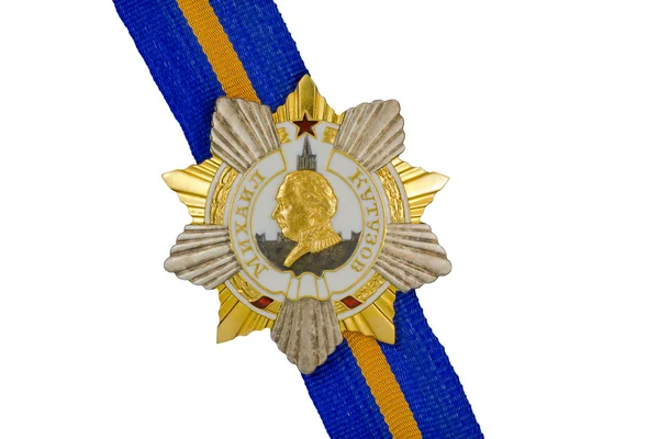 Орден Михаила Кутузова I степени на ленте . — стоковое фото