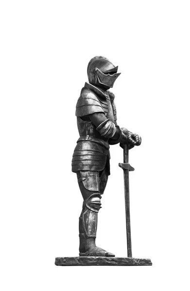 Caballero de armadura con espada . Fotos de stock libres de derechos