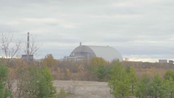 Verlassene Ausrüstung Dorf Eine Stadt Ohne Menschen Katastrophe Einem Atomkraftwerk — Stockvideo