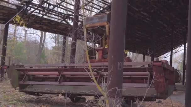 Équipement Abandonné Dans Village Une Ville Sans Gens Catastrophe Dans — Video