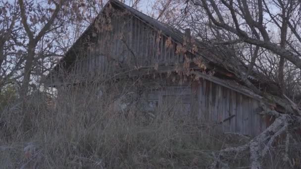 Attrezzature Abbandonate Nel Villaggio Una Città Senza Gente Disastro Una — Video Stock