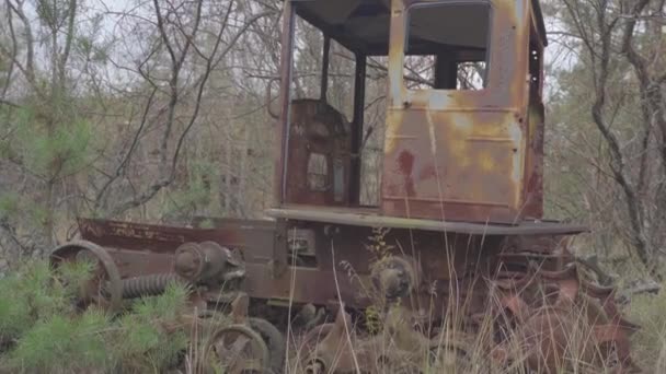 Équipement Abandonné Dans Village Une Ville Sans Gens Catastrophe Dans — Video