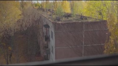 Terk edilmiş daireler. İnsansız bir şehir. Nükleer santralde felaket. Ukrayna. Pripyat.