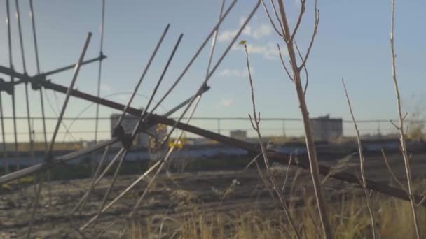 Abandoned Apartments City People Disaster Nuclear Power Plant Ukraine Pripyat — Stock Video