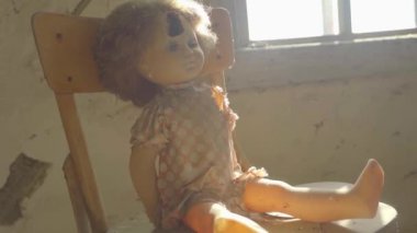 Terk edilmiş daireler. İnsansız bir şehir. Nükleer santralde felaket. Ukrayna. Pripyat.
