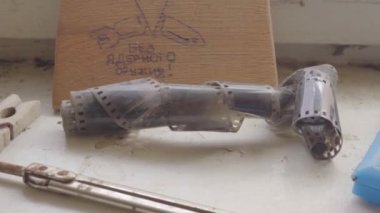 Terk edilmiş daireler. İnsansız bir şehir. Nükleer santralde felaket. Ukrayna. Pripyat.