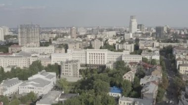 Kyiv şehir merkezi. Ukrayna Başkanı 'nın yönetimi. Havadan. Yaz.