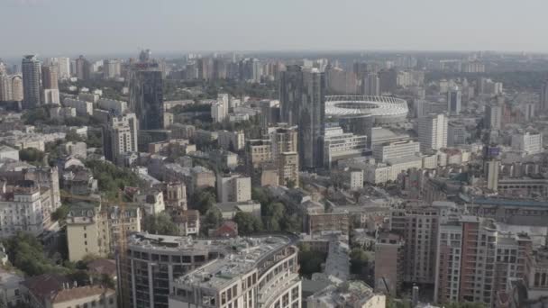 Aerial View Nsc Olimpiyskiy Olympic National Sports Complex District Centre — Vídeo de stock