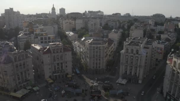 Meydan Meydanı Maydan Nezalezhnosti Nin Merkezinde Kyiv Deki Independence Meydanı — Stok video