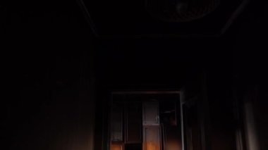 The apartment of the inhabitants after the evacuation during the bombing of a peaceful city. Left belongings of residents. Bombed apartments. Fire in the house. Traces of hits from. Mariupol. Ukraine.