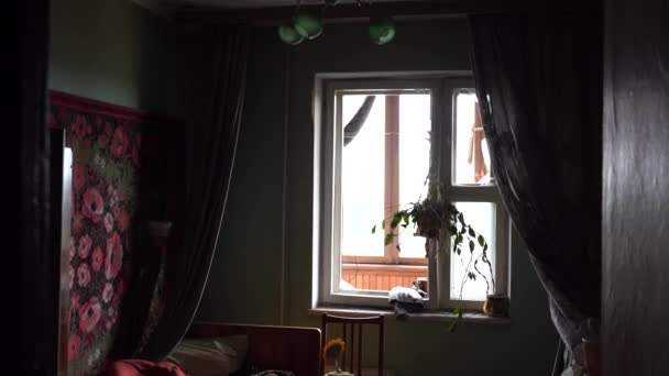 Apartment Inhabitants Evacuation Bombing Peaceful City Left Belongings Residents Bombed — Stok video