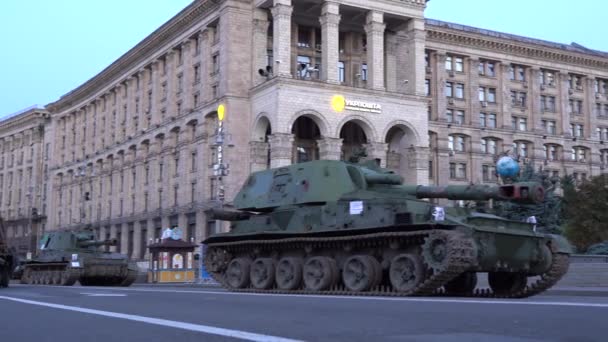 Kyiv Ukraine Aug 2022 Destroyed Military Equipment Russian Army War — Stock Video