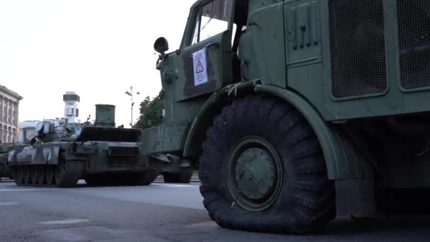 Kyiv Ukraine Aug 2022 Destroyed Military Equipment Russian Army War — Video Stock