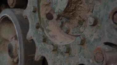 KYIV, UKRAINE - Aug 24, 2022: Destroyed military equipment of the Russian army. War in Ukraine. Exhibition of enemy equipment on the main street Khreshchatyk on the Independence Day.