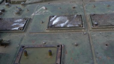 KYIV, UKRAINE - Aug 24, 2022: Destroyed military equipment of the Russian army. War in Ukraine. Exhibition of enemy equipment on the main street Khreshchatyk on the Independence Day.