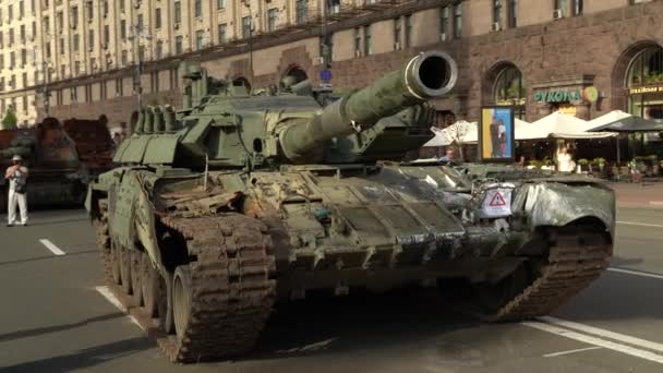 Kyiv Ukraine August 2022 Parade Khreshchatyk Honor Independence Day Ukraine — Vídeo de stock