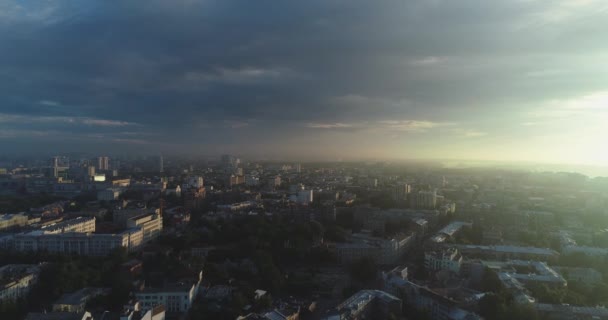 Kharkov Centro Ciudad Ucrania Vista Panorámica Ciudad Verano Fotografía Aérea — Vídeo de stock
