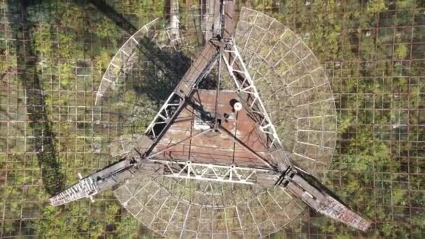 Stazione Abbandonata Studiare Ionosfera Zmiiv Regione Charkiv Ucraina Aereo Estate — Video Stock