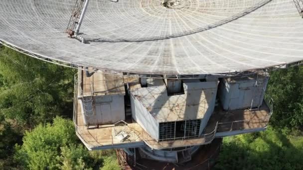 Estação Abandonada Para Estudar Ionosfera Zmiiv Oblast Kharkiv Ucrânia Aéreo — Vídeo de Stock