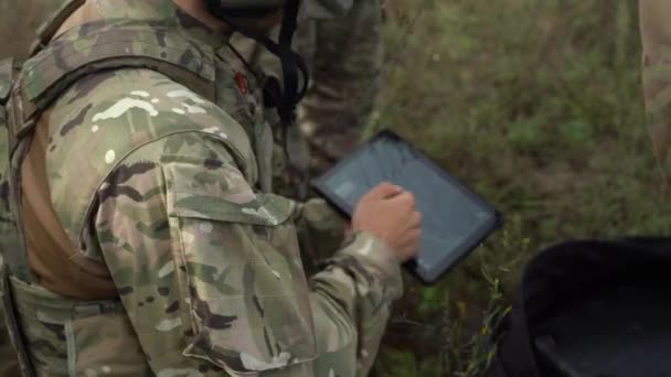 Ukraińscy Zwiadowcy Dronem Ruszają Misję Wojna Ukrainie Kierunek Mariupol Wojska — Wideo stockowe
