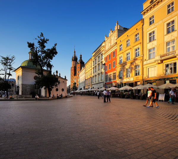 Market Square in Krakow, Poland is listed by Unesco as one of the World Heritage Sites