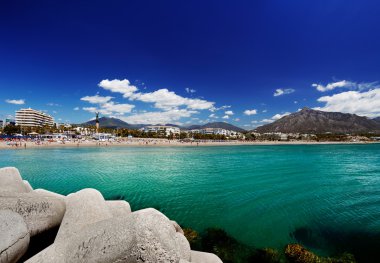 plaj puerto banus, marbella, İspanya