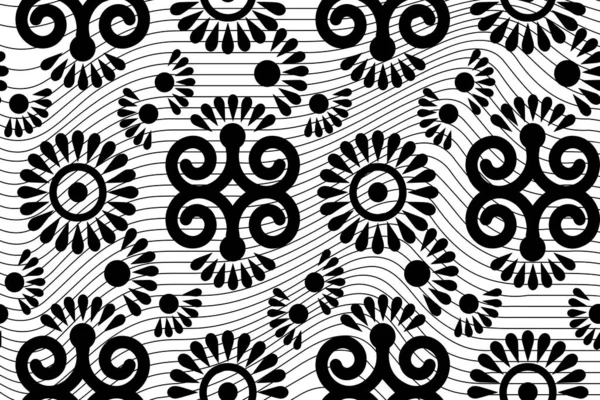 Nahtlose Muster Ethnischen Stil Stammesmotive Aztekischer Textildruck Perfekt Für Webseiten — Stockvektor